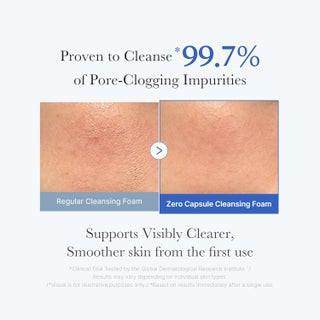 Zero Pore SA Clear Capsule Cleansing Foam 120g, Deep Pore Cleansing Face Wash with Salicylic Acid 0.45% AHA BHA PHA, Exfoliating Foam Cleanser for Blackheads Sebum Control & Smooth Skin Texture - view 3