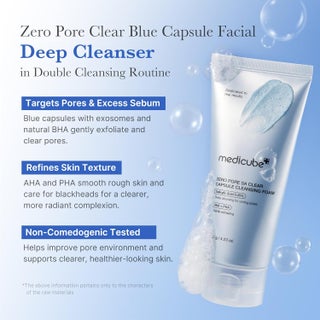 Zero Pore SA Clear Capsule Cleansing Foam 120g, Deep Pore Cleansing Face Wash with Salicylic Acid 0.45% AHA BHA PHA, Exfoliating Foam Cleanser for Blackheads Sebum Control & Smooth Skin Texture - view 2