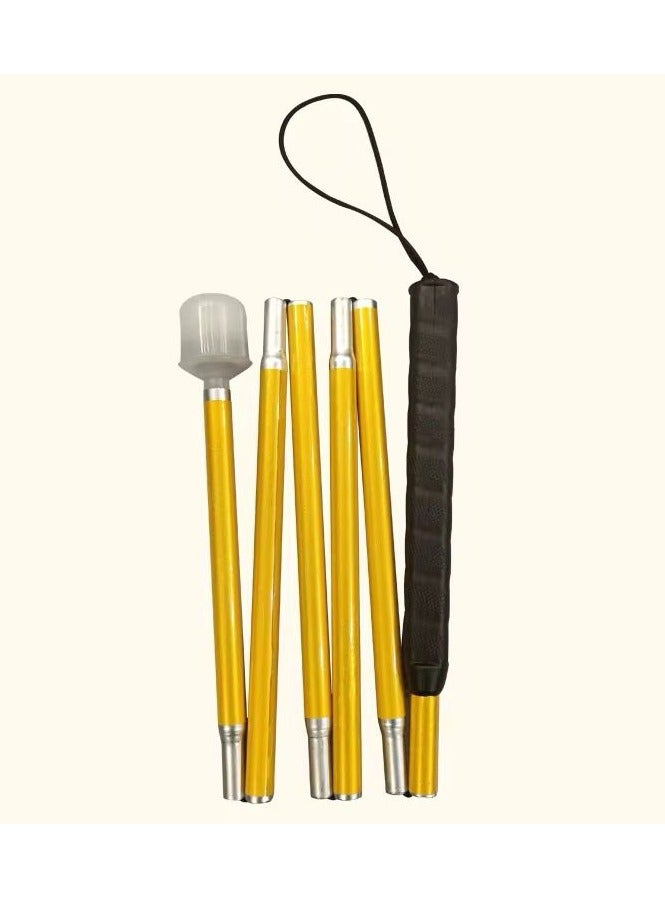 عصا كفيف قابلة للطي باللون العاكسة عصى لضعاف البصر والأعمى عصا كبار السن عصا مشي عصى - Image 4