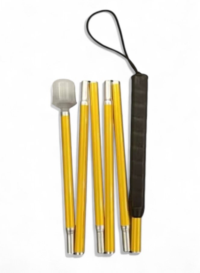 عصا كفيف قابلة للطي باللون العاكسة عصى لضعاف البصر والأعمى عصا كبار السن عصا مشي عصى - Image 3