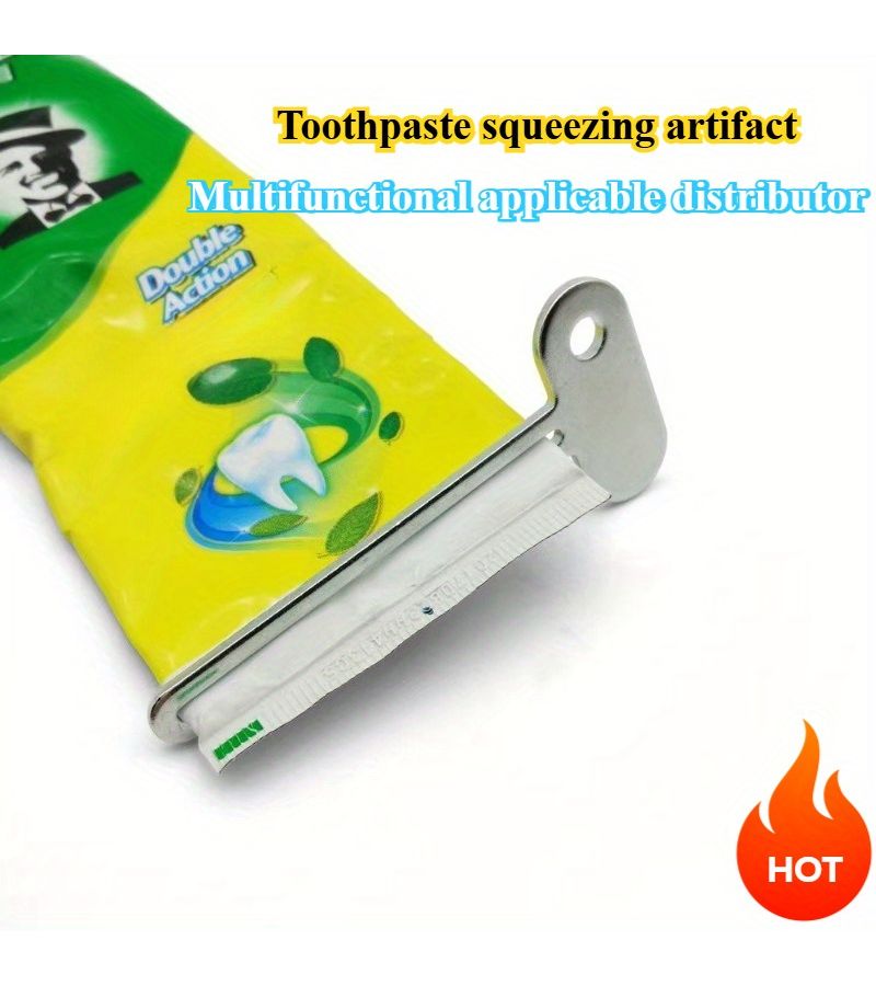 2pcs Simple Manual Metal Portable Toothpaste Squeezer for Daily Bathroom Use - Image 1