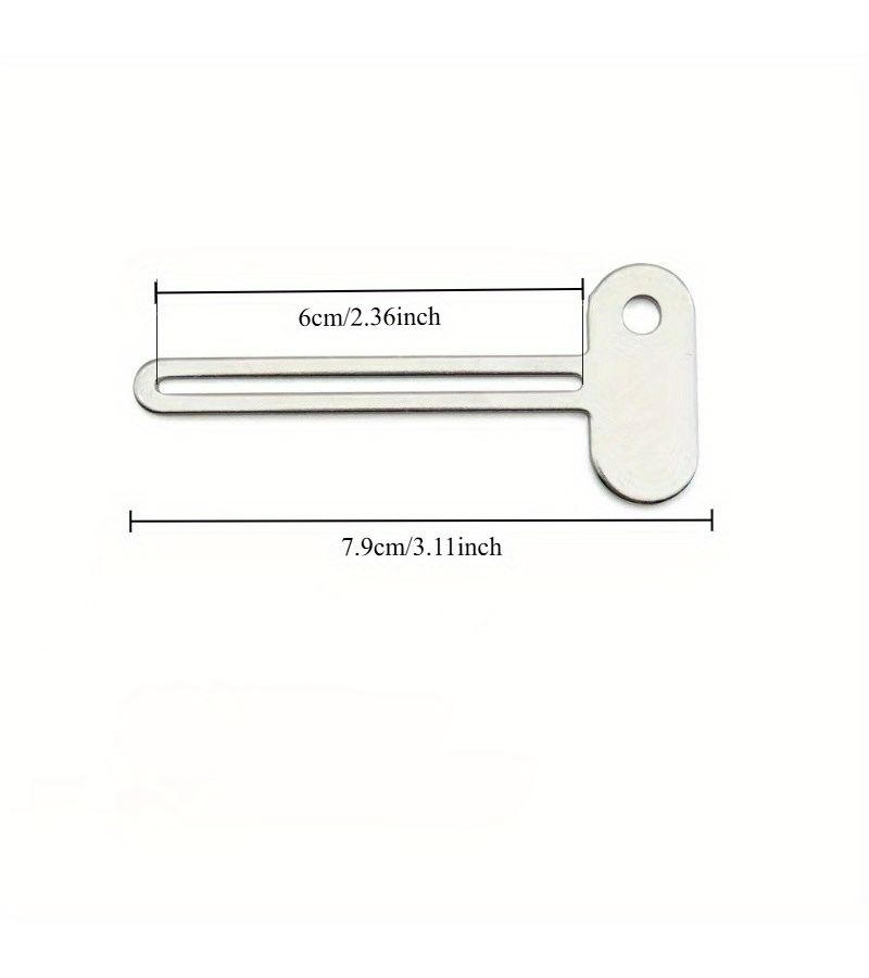 2pcs Simple Manual Metal Portable Toothpaste Squeezer for Daily Bathroom Use - Image 3