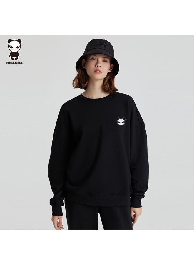 Hipanda Casual Sweatshirt For Men, Autumn Round Neck Pullover Base Layer Long T-shirt, Knitted Loose Fit Sports Trendy Top, White XL - Image 2
