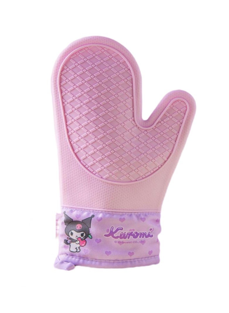 Kuromi Silicone Oven Gloves Extreme Heat Resistant BBQ Gloves Handle Hot Food Right on Your Grill Fryer Pit Waterproof Grilling Cooking Baking Mitts - Image 1