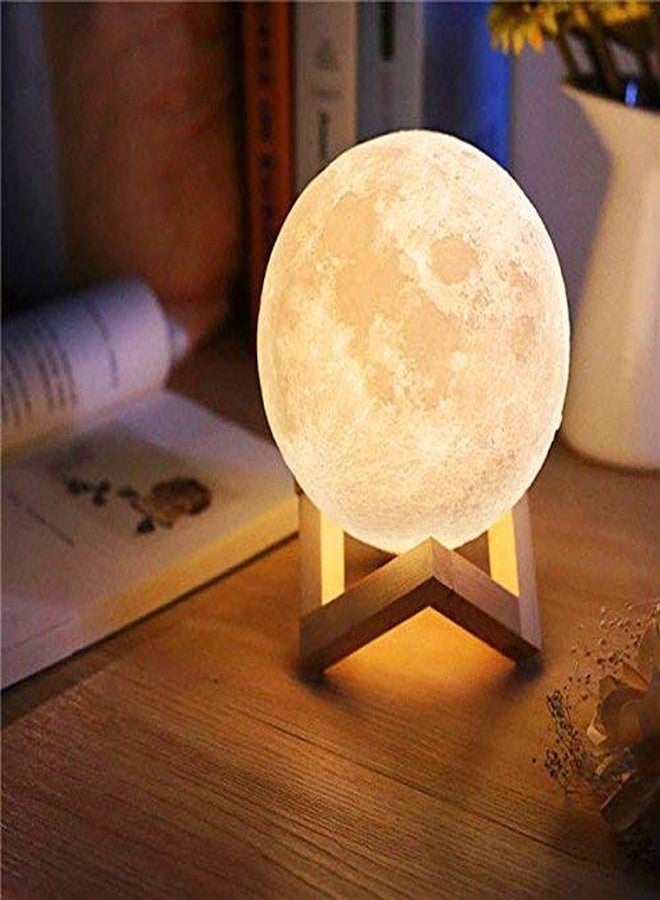 Toriox Moon Lamp Light 16 Color Romantic 3D Night Lamp Suitable for Gifting on Valentine/Christmas/Birthday/Anniversary with Stand and USB Charging - 16 Color - 14 cm Diameter - Image 1