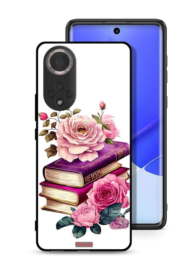 Tolwak Honor 50 Protective Case Cover Roses And Books - Image 1