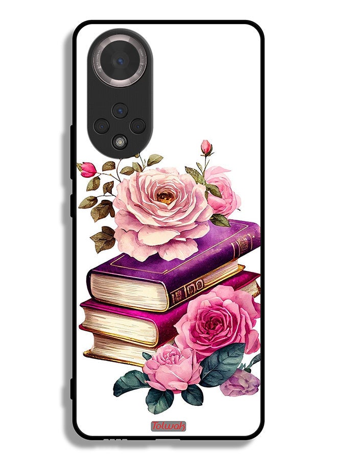 Tolwak Honor 50 Protective Case Cover Roses And Books - Image 2