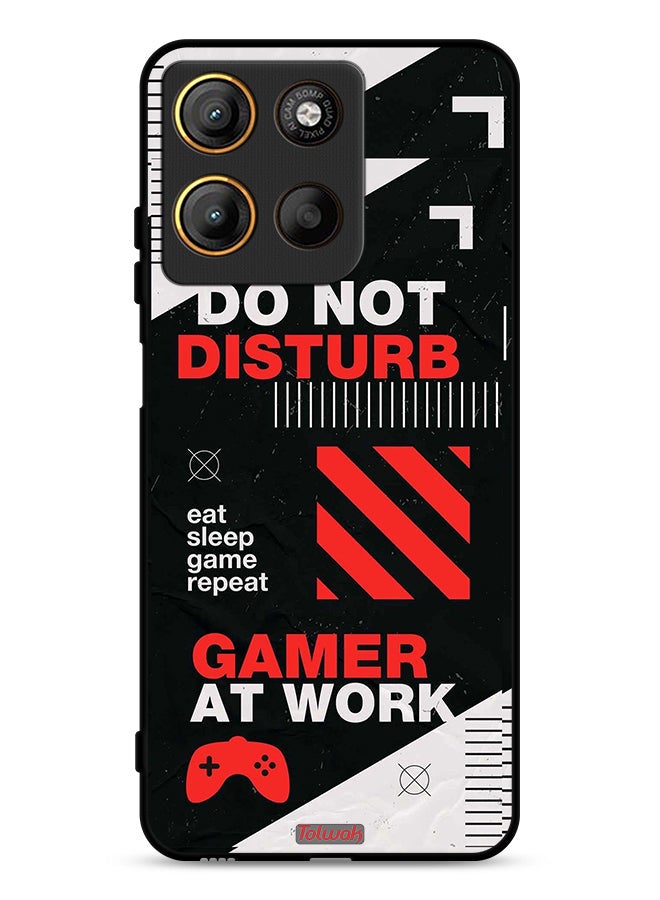 Tolwak Motorola Moto G15 Protective Case Cover Do Not Disturb Gamer At Work