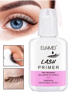 Lash Primer for Eyelash Extension Easy to Remove Proteins and Oils Enhance Adhesive Strength of Eyelash Extensions Pre Treatment for Lash Enhancer Primer Professional Use Only