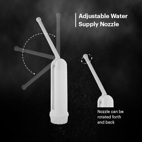 Johnson Bathrooms Johnson AquaJet Battery Operated Portable Bidet | Dual Spray Mode | 180° Adjustable Nozzle | 140 ml Tank | IPX6 Waterproof | 1-Min Auto Shut | Travel, Elderly, Baby & Female Use | 1-Year Warranty - Image 2