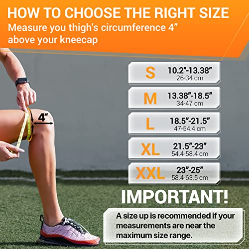 DR. BRACE ELITE Knee Brace with Side Stabilizers & Patella Gel Pads for Maximum Knee Pain Support and fast recovery for men and women-Please Check How To Size Video (Mars, Large) - Image 3