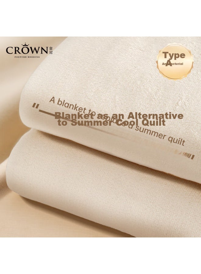 Danisa Crown Blanket, Summer Air Conditioning Towel Blanket, Dormitory Bedding, Office Sofa Nap Throw, Small Blanket - Image 5