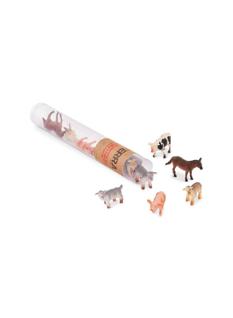 Terra 10 PCS FARM ANIMALS 4-8CM