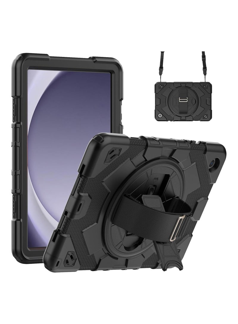 General Case Compatible with Samsung Galaxy Tab A9 Plus 11 Inch 2023 Tablet Case, Portable Rotating Silicone Stand Shell Rotating Stand, Anti Seismic and Anti Drop  - Image 1