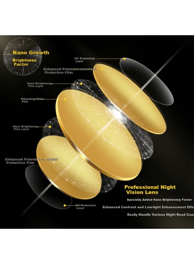 Vegoos Night Vision Gl, Driving-specific Sungl For Men, Night Driving Anti-glare Sungl - Image 3