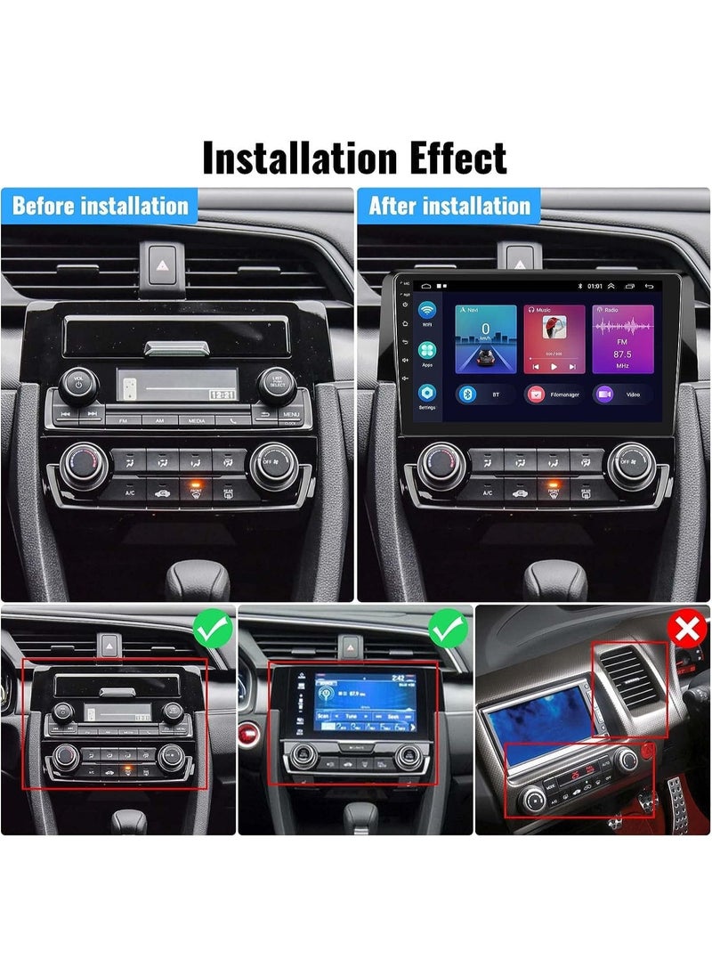 WINCA - Android Car Stereo Radio for Honda Civic 2016 2017 2018 with Carplay Android Touch Screen Bluetooth Car Radio with GPS Navigation Wi-Fi Backup Camera Mic(2G RAM+32G ROM) - Image 1