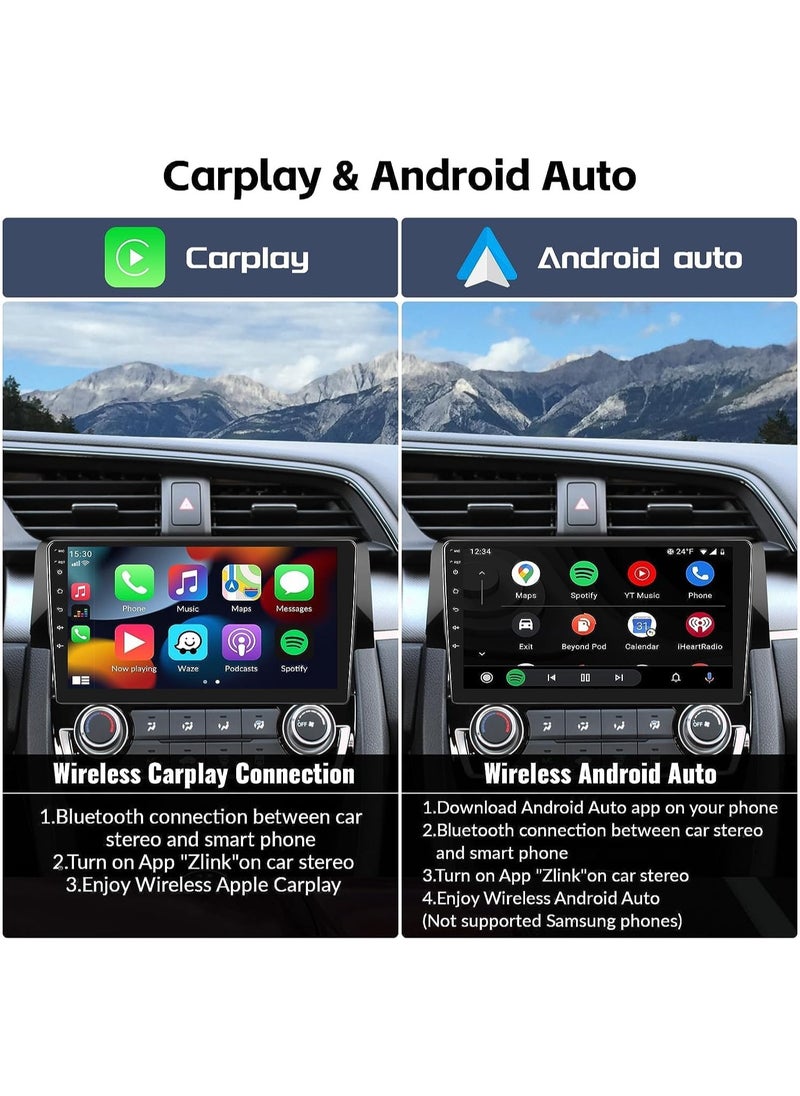 WINCA - Android Car Stereo Radio for Honda Civic 2016 2017 2018 with Carplay Android Touch Screen Bluetooth Car Radio with GPS Navigation Wi-Fi Backup Camera Mic(2G RAM+32G ROM) - Image 1