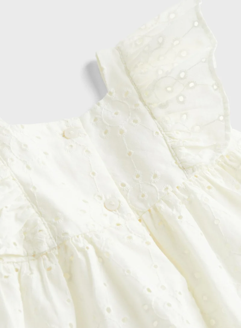 H&M Kids Essential Broderie Midi Dress