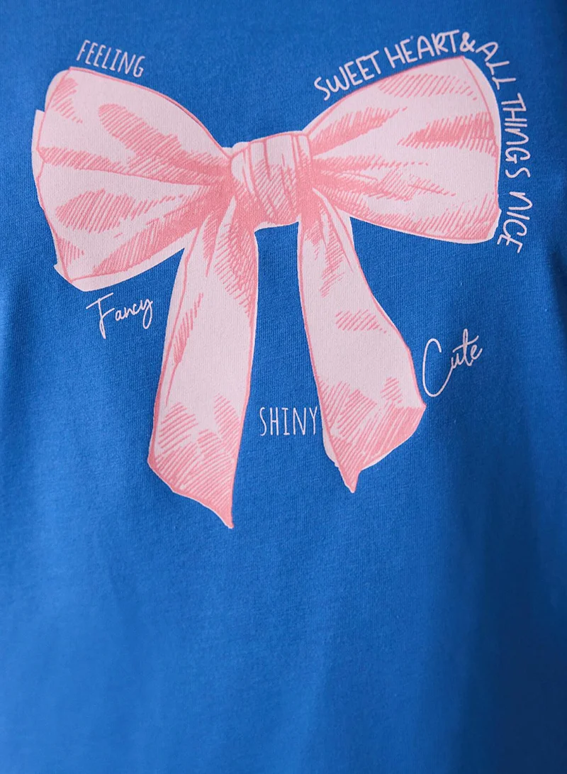 Penti Fancy Bows Blue Pyjama Set
