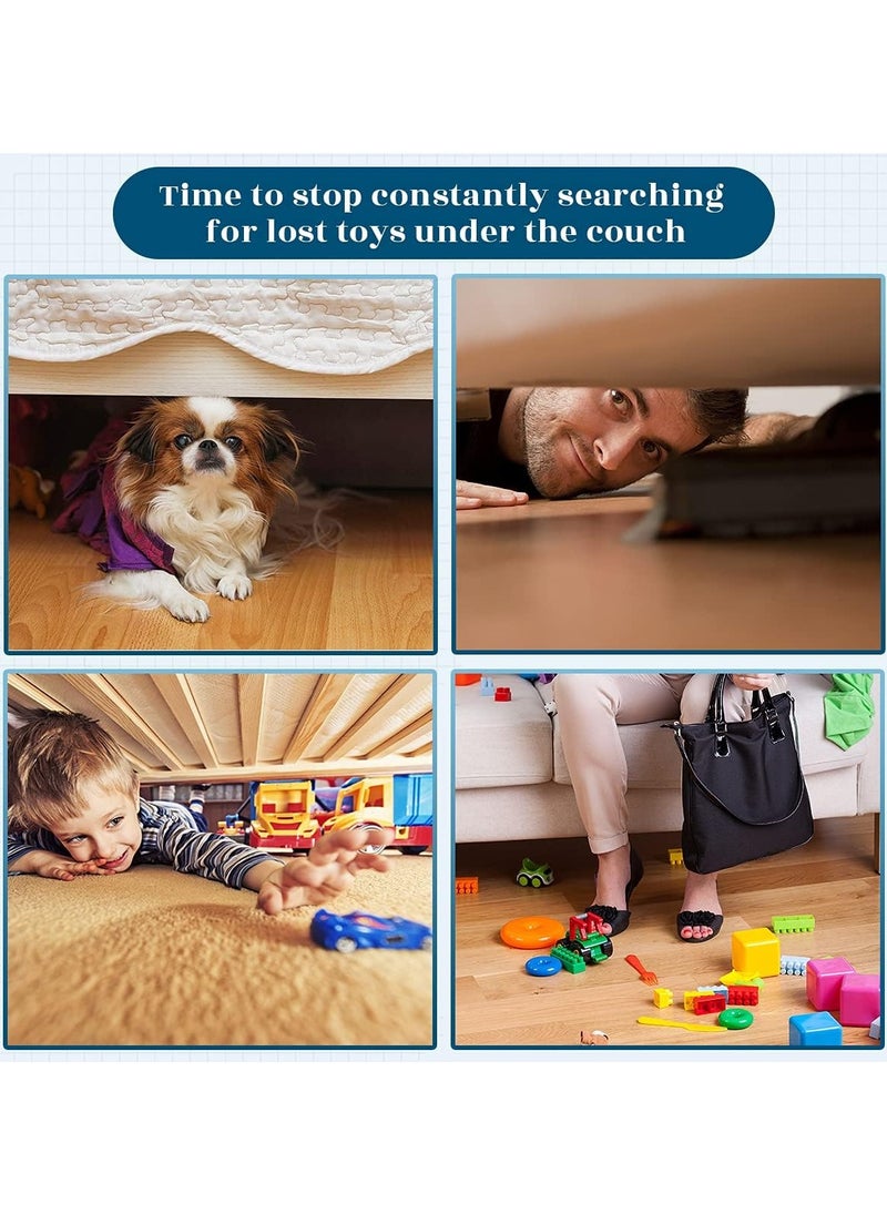 Generic - Under Couch Blocker for Pets Gap Bumper Toy Blockers for Furniture - Stop Dogs and Cats, Safety PVC Adjustable Clear Toy Blocker for Sofa Bed Barrier Blocking with Strong Adhesive, 5 Pack, 3.2 Inches High - Image 1