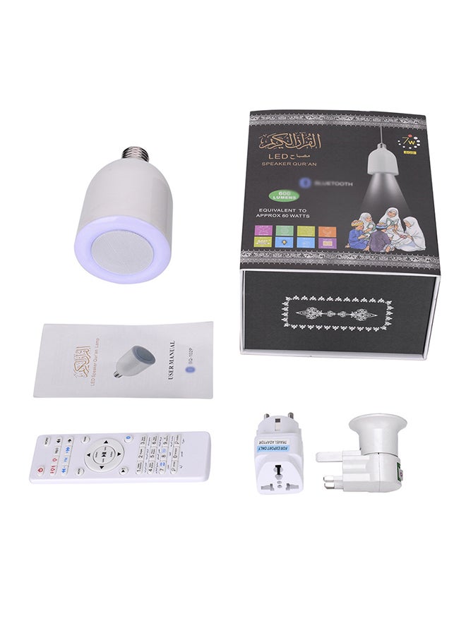 Loquat LED Light Bulb Bluetooth Remote Control Loudspeaker E27 White - Image 1