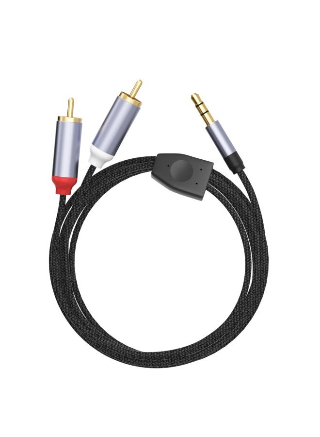 Typec To Double RCA Double Lotus Audio Line Computer Mobile Phone Adapter RCA One-two Audio Line Manufacturers-Color:3.5 To Rca Lotus Line 2m  - Image 1