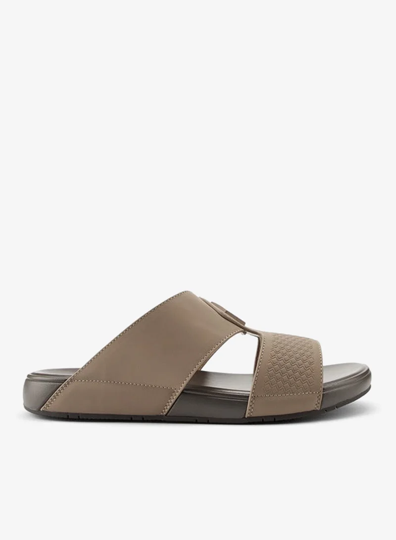 DUCHINI Men's Textured Slip-On Arabic Sandals Ramadan Collection