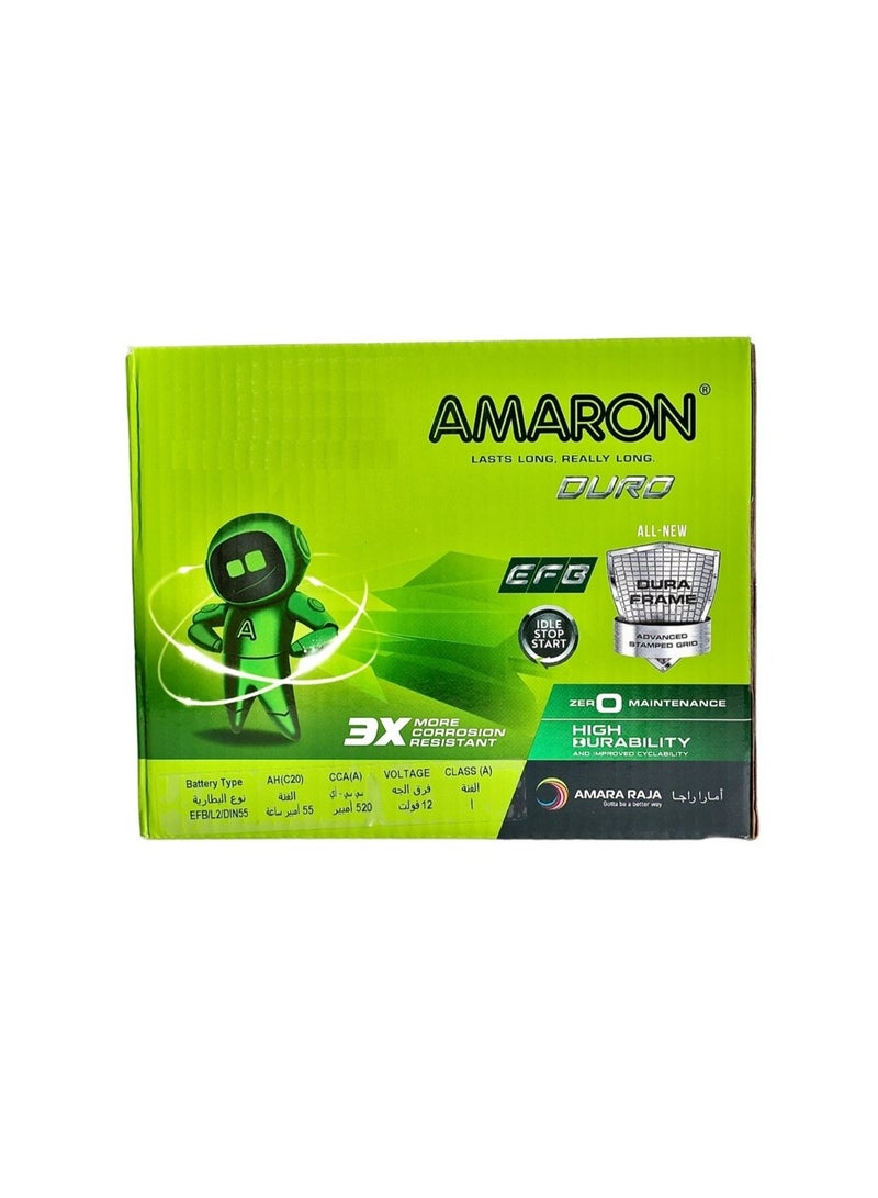Amaron Car Battery - 55AH - 520CCA - H5 - B13 - Image 5