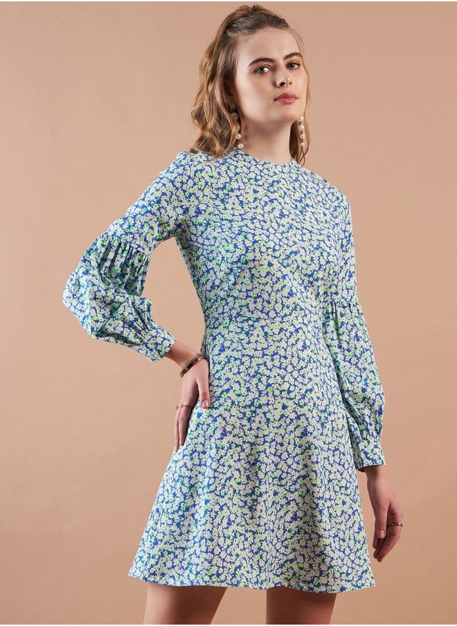 Freehand - Women Regular Fit Casual Ditsy Print Shift Dress - Image 1