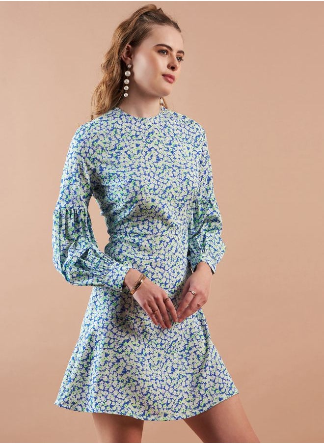 Freehand - Women Regular Fit Casual Ditsy Print Shift Dress - Image 1