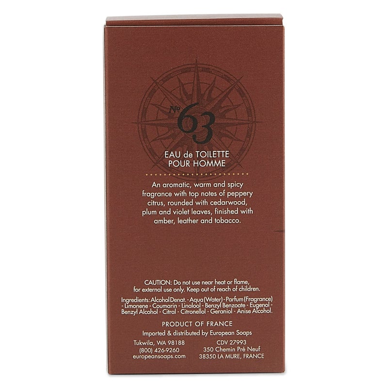 Pre de Provence No.63 Men's Collection, 100ml Eau de Toilette - Image 2