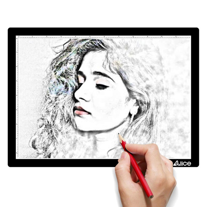 Elice LED Light Pad, A4 Wireless Battery Powered Light Pad Artcraft Tracing Pad Light Box Dimmable Brightness Rechargeable Light Board for Artists Drawing Sketching Animation Stencilling X-ray Viewing - Image 1