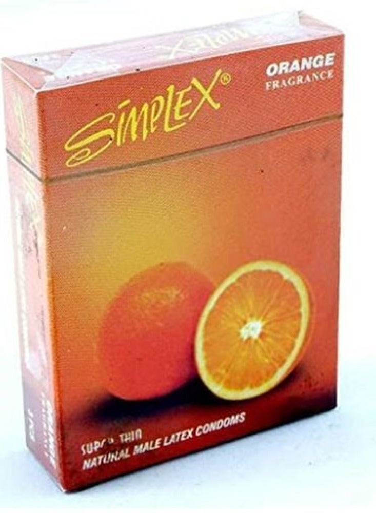 سيمبليكس 3 عبوات من 3 قطع من الواقي الذكري سيمبلكس برتقال - Image 2