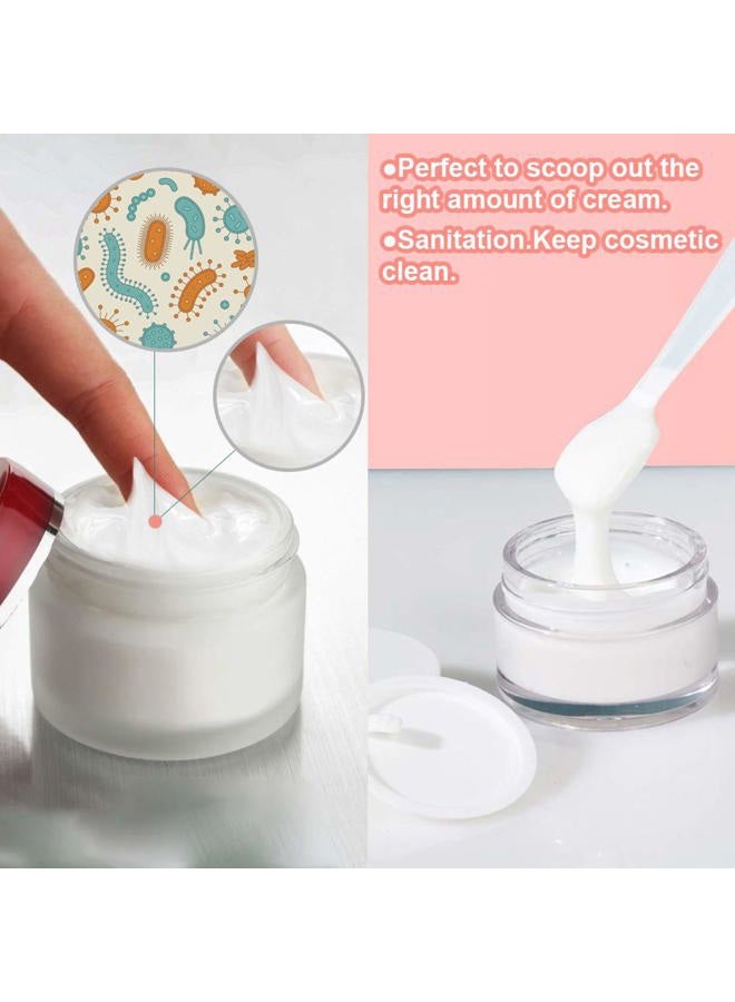 SumDirect Mini Disposable Plastic Cosmetic Spatulas - SumDirect 100 Pcs Frosted Clear Skincare Makeup Mask Spatula - Image 4