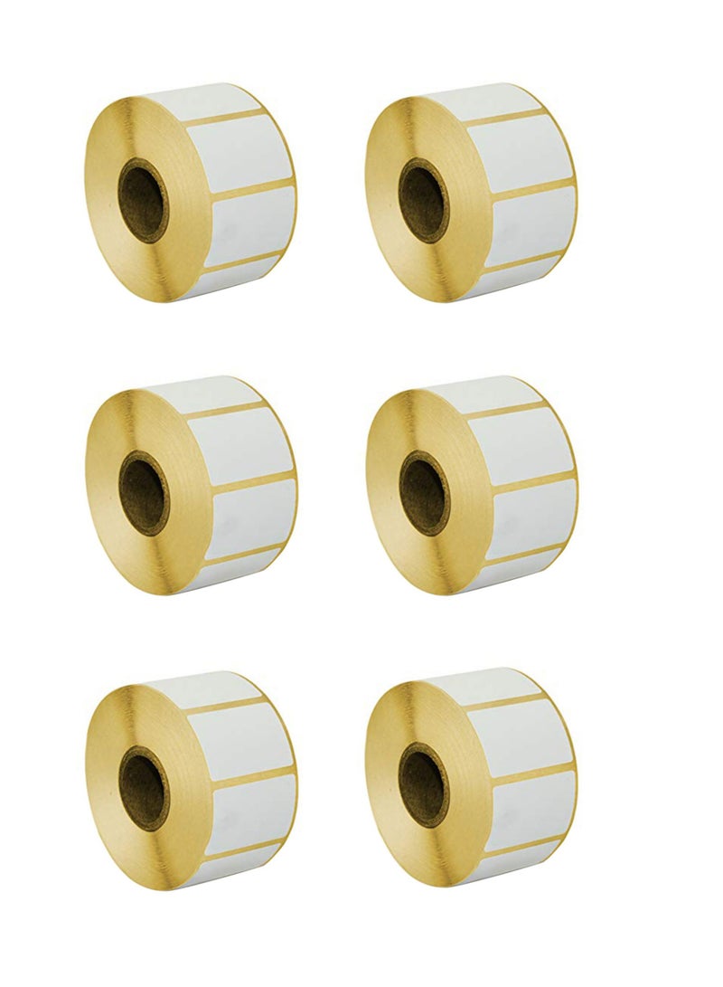 Libra Thermal Transfer Plain Barcode Label, 50mm x 25mm, White - Image 2