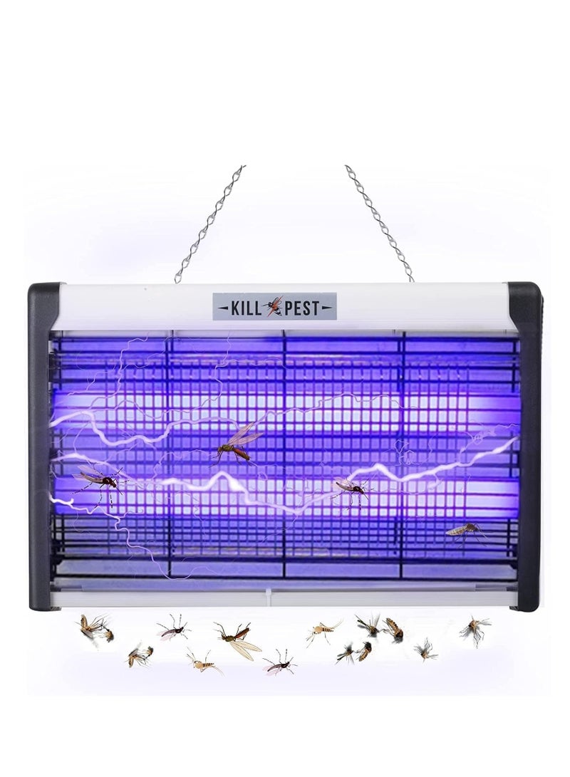 Bluejw Bug Zapper, 20W Indoor Mosquito Killer, Insect Killer, Fly Zapper Bug Lamp Light for Home, Restaurant, Office - Lightweight, Powerful 2800V Grid, Easy-to-Clean, Removable Washable Tray-I - Image 1