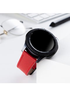 Vagave Samsung Galaxy Watch 4 - 5 - 6 Watch 6 Classic 40MM 43MM 44MM 47MM Watch 5 / Watch 5 Pro 40 44 45 Watch 4 40 42 44 46MM 20MM Leather Strap  - Image 4