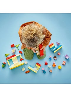 LEGO Duplo Peppa Pig Supermarket Toy With 4 Figures, Creative Build-And-Rebuild Preschool Learning Set, Gift For Toddlers Aged 2 Plus, Develops Fine Motor Skills (70 Pieces) 10434  - Image 3