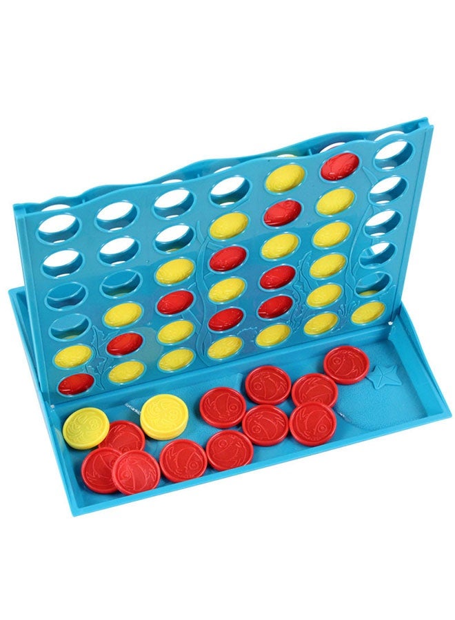 JSAITOYS Plastic 4 in a Row Desk Top Puzzle Bingo Game with Match Line up Four Board - Image 4