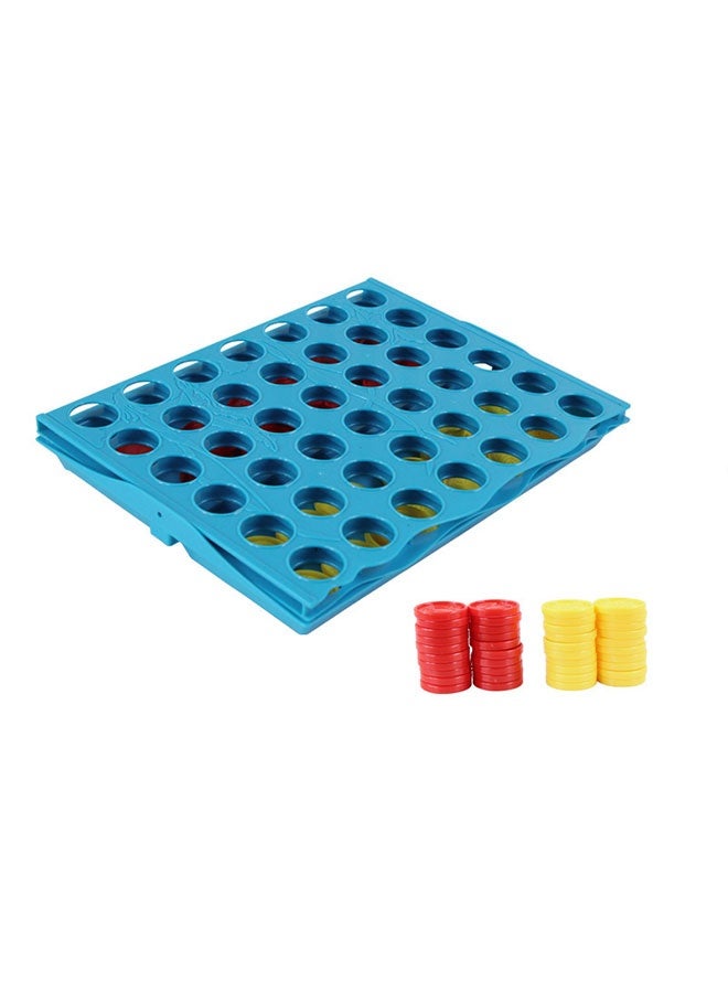 JSAITOYS Plastic 4 in a Row Desk Top Puzzle Bingo Game with Match Line up Four Board - Image 3