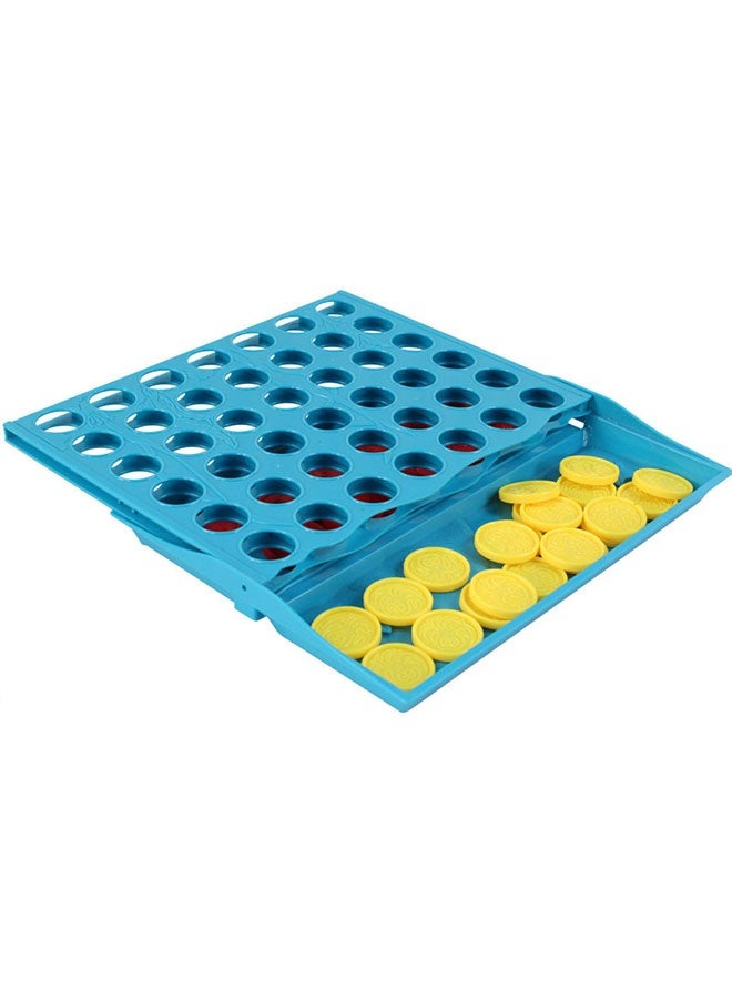 JSAITOYS Plastic 4 in a Row Desk Top Puzzle Bingo Game with Match Line up Four Board - Image 2
