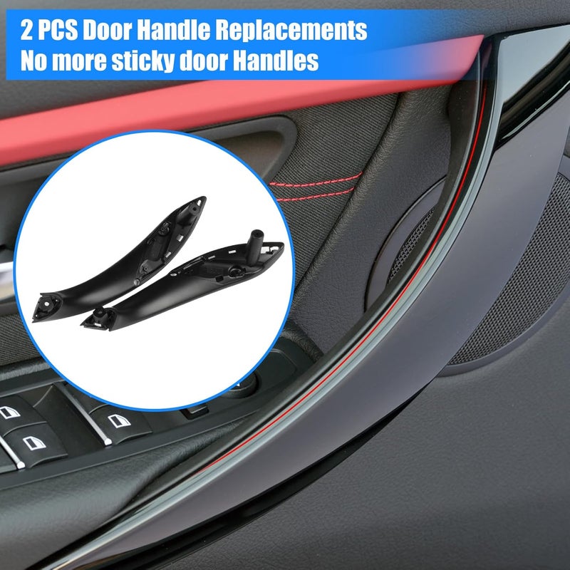 Jaronx Compatible with BMW Door Handle Replacement 3 Series 4 Series,2PCS Left Front Driver Side&Right Front Passenger Door Pull Handle for BMW 320i,328i,330i,335i F30/F31 &428i,435i F32/F36(Black) - Image 5