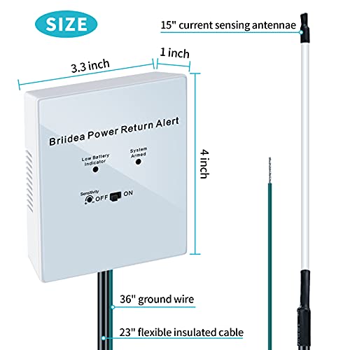briidea Power Return Alarm, Briidea Utility Power Back on Alert for Generator, Loud Siren with LED Indicator - Image 5