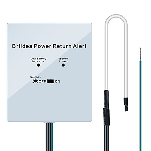 briidea Power Return Alarm, Briidea Utility Power Back on Alert for Generator, Loud Siren with LED Indicator - Image 1