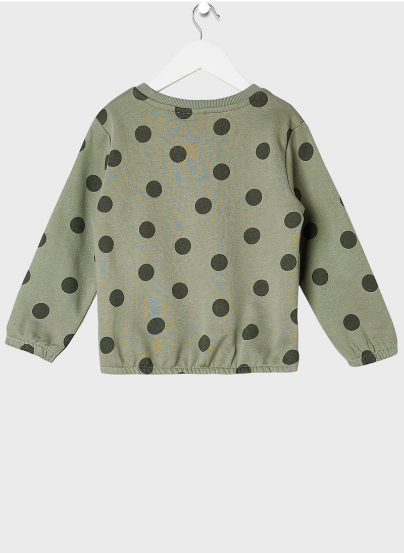 NAME IT - Infant Polka Dot Sweatshirt - Image 1