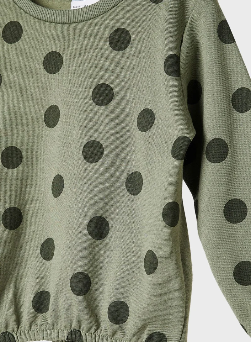 NAME IT Infant Polka Dot Sweatshirt