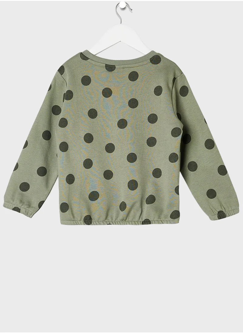 NAME IT Infant Polka Dot Sweatshirt