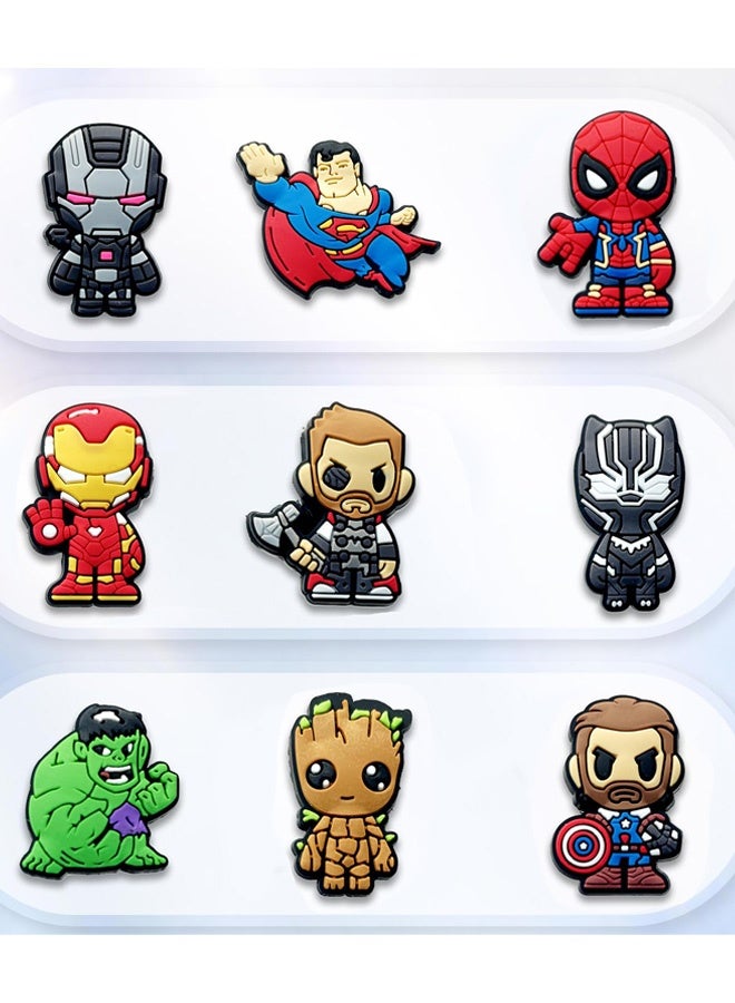 30 قطعة من زينة أحذية كروكس سلسلة أبطال الرسوم المتحركة سبايدرمان زينة أحذية زينة أحذية كروكس للأطفال الأولاد والبنات الرجال والنساء هدايا الحفلات  ملابس يومية إكسسوارات أحذية هدية لطيفة - Image 4