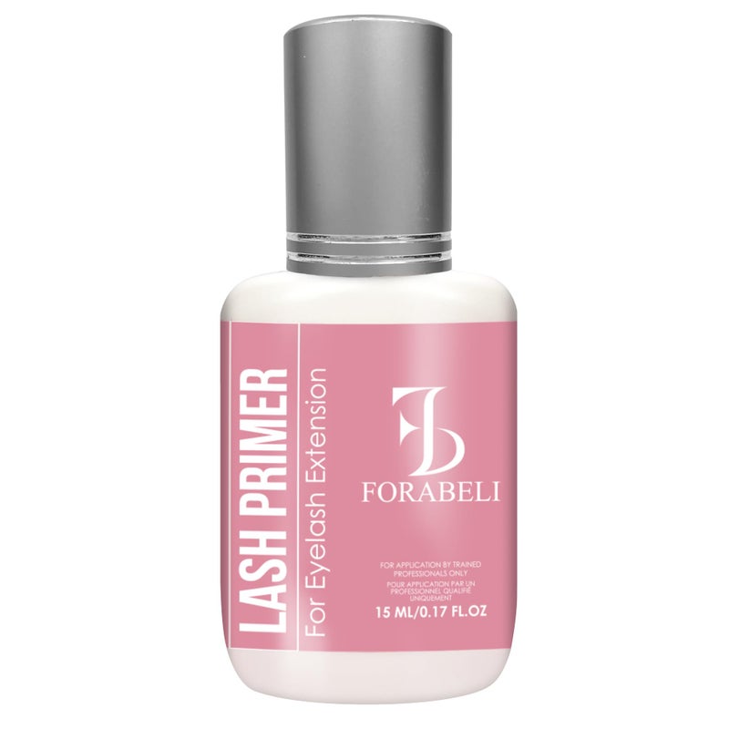 Lash Primer for Eyelash Extensions  ForabeliEnhances Glue RetentionHold Strength for Individual LashesSemipermanent Lash Extension Supplies 017 Fl Oz