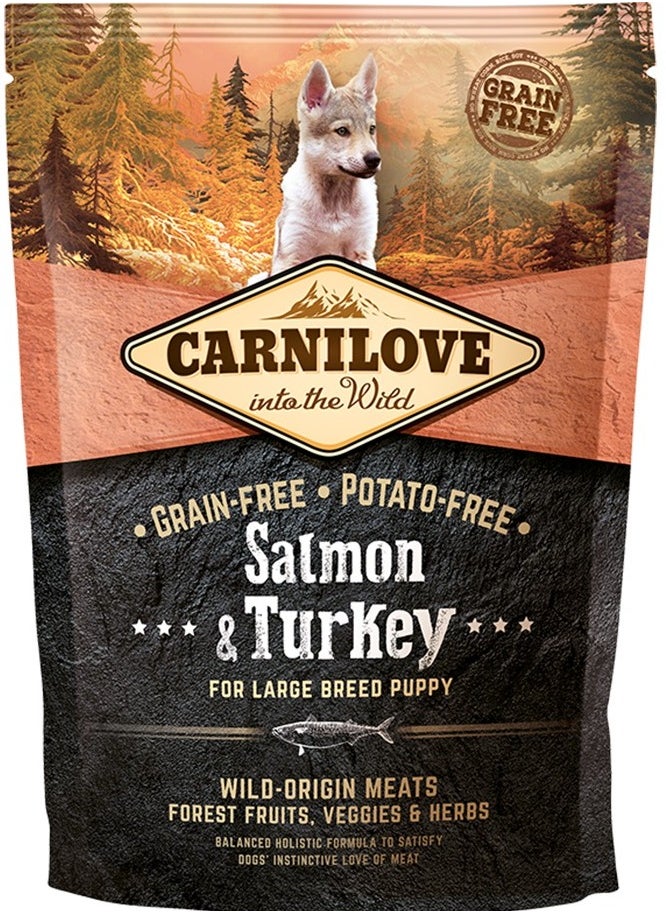 CARNILOVE - Carnilove Salmon & Turkey for Large Breed Puppies 1.5kg - Image 1